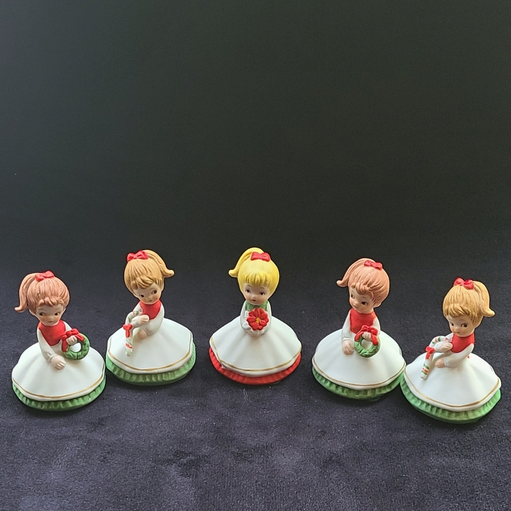 Lefton Vintage Christmas Girls